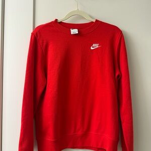 Nike Bright Red Crewneck Sweatshirt